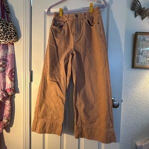 Wide-Leg Tan Pants BDG